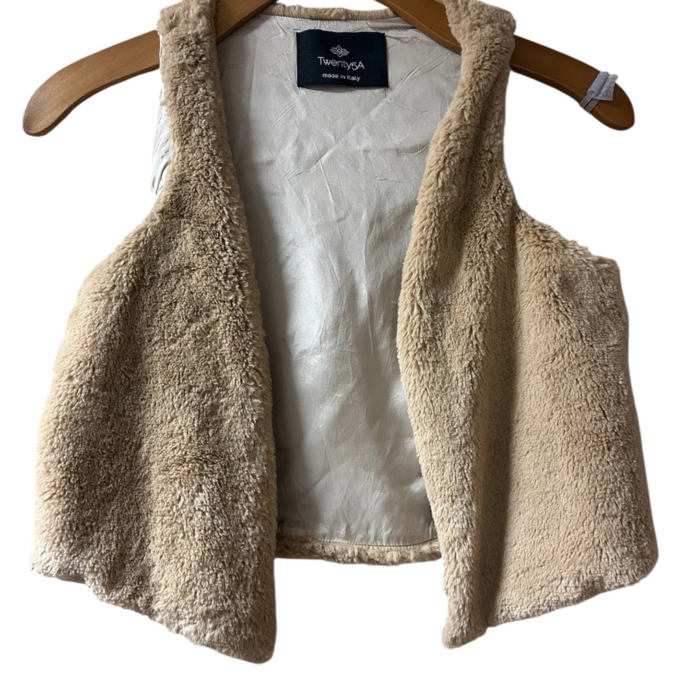 Twenty5A Tan Fleece Vest